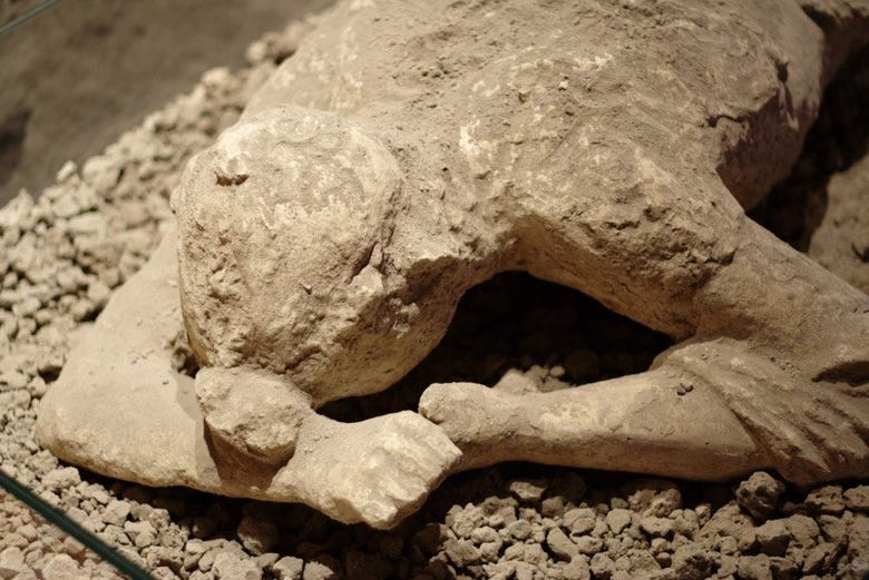 One of the victims of Vesuvius